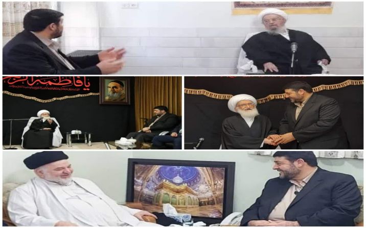رئیس جمعیت هلال احمر با علما و مراجع تقلید در قم دیدار کرد رئیس جمعیت هلال احمر با علما و مراجع تقلید در قم دیدار کرد